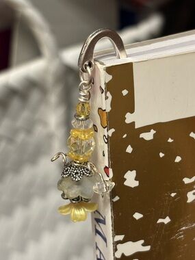📚Yellow Floral Bookmark